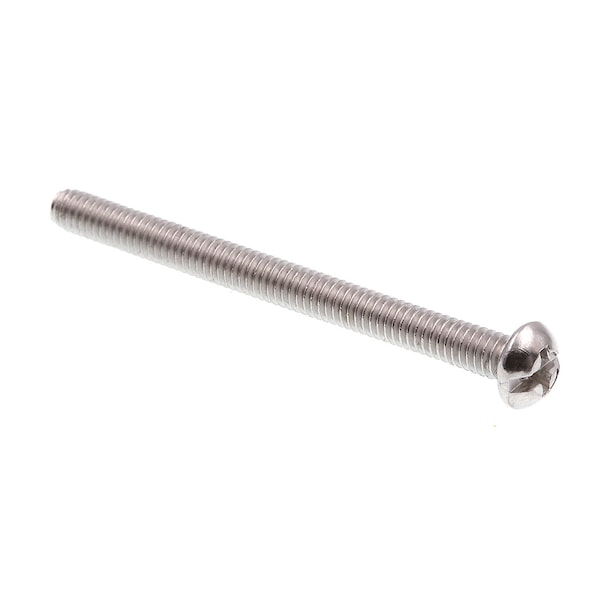 Prime-Line Machine Screw, Round Head, Phil/Sltd Comb Drive No. 8-32 X 2in 18-8 Stainless Steel 100PK 9003930 - main